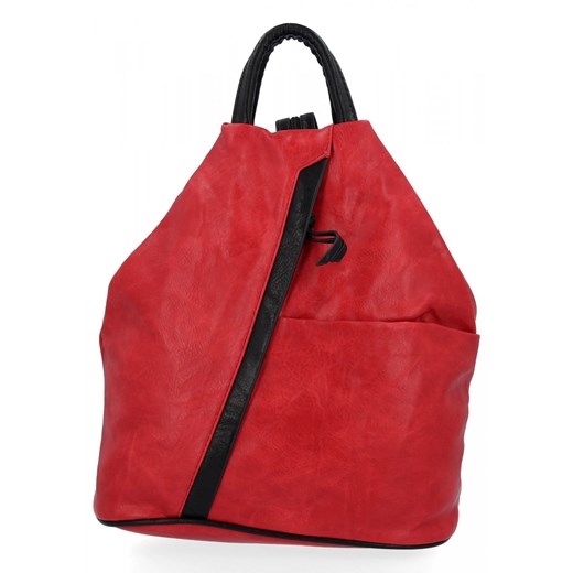 Uniwersalny Plecak Damski XL firmy Hernan HB0136-L Czerwony ze sklepu PaniTorbalska w kategorii Plecaki - zdjęcie 164720499