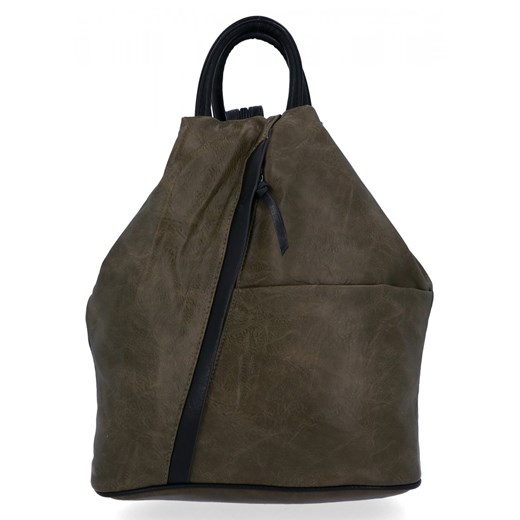 Uniwersalny Plecak Damski XL firmy Hernan HB0136-L Zielony ze sklepu PaniTorbalska w kategorii Plecaki - zdjęcie 164721529