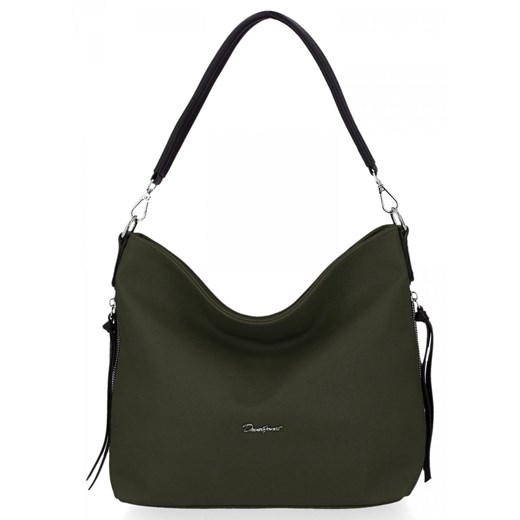 David Jones Uniwersalne Torebki Damskie na co dzień Khaki ze sklepu PaniTorbalska w kategorii Torby Shopper bag - zdjęcie 164723008