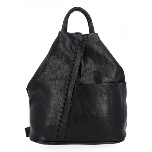 Uniwersalny Plecak Damski XL firmy Hernan HB0136-L Czarny ze sklepu PaniTorbalska w kategorii Plecaki - zdjęcie 164726447