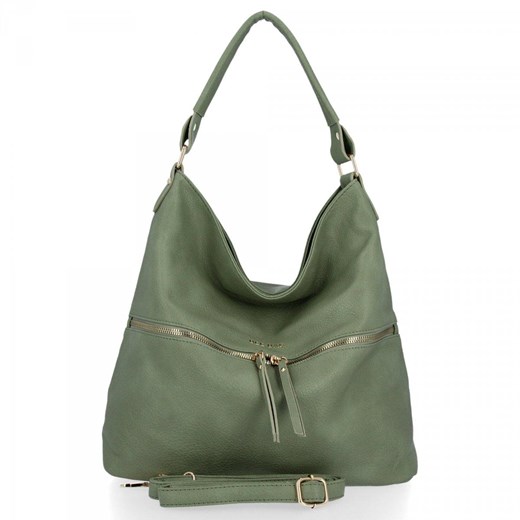 BEE BAG Uniwersalna Torebka Damska Denise w rozmiarze XL Jasno Zielona ze sklepu PaniTorbalska w kategorii Torby Shopper bag - zdjęcie 164728659