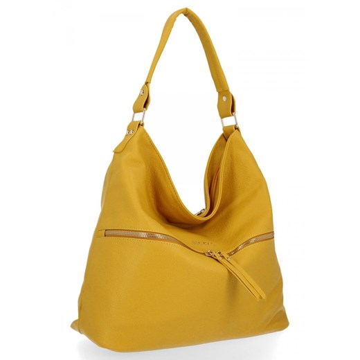 BEE BAG Uniwersalna Torebka Damska Denise w rozmiarze XL Żółta ze sklepu PaniTorbalska w kategorii Torby Shopper bag - zdjęcie 164729169