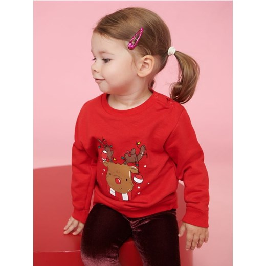 Sinsay - Bluza świąteczna - czerwony ze sklepu Sinsay w kategorii Bluzy i swetry - zdjęcie 164735869