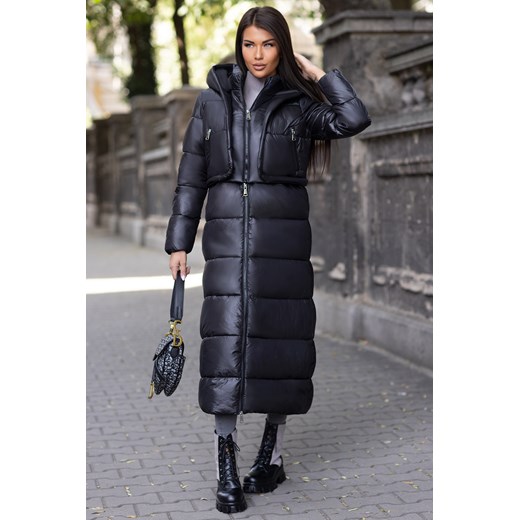 Kurtka BELLENIDA BLACK ze sklepu Ivet Shop w kategorii Płaszcze damskie - zdjęcie 164737825