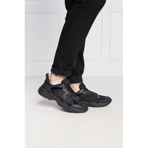 Buty sportowe męskie Calvin Klein sznurowane z tworzywa sztucznego 