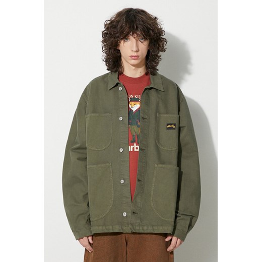 Stan Ray kurtka jeansowa COVERALL JACKET (UNLINED) męska kolor zielony przejściowa AW2311609 ze sklepu PRM w kategorii Kurtki męskie - zdjęcie 164744248