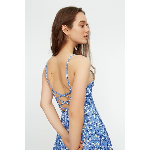 trendyol Sukienka w kolorze niebieskim ze sklepu Limango Polska w kategorii Sukienki - zdjęcie 164746355