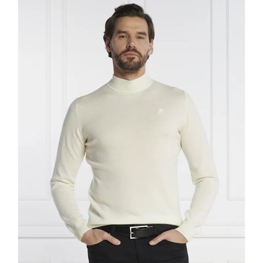 Karl Lagerfeld Wełniany sweter | Slim Fit ze sklepu Gomez Fashion Store w kategorii Swetry męskie - zdjęcie 164747989