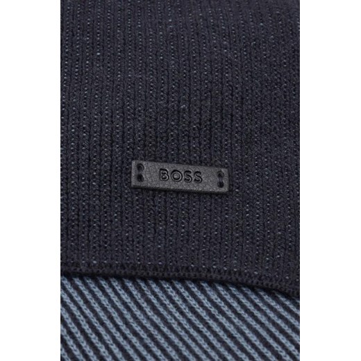 BOSS BLACK Dwustronny szal Lamico | z dodatkiem wełny OS wyprzedaż Gomez Fashion Store