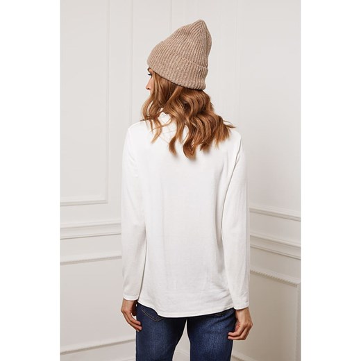So Cachemire Koszulka &quot;Funel&quot; w kolorze białym So Cachemire L okazja Limango Polska