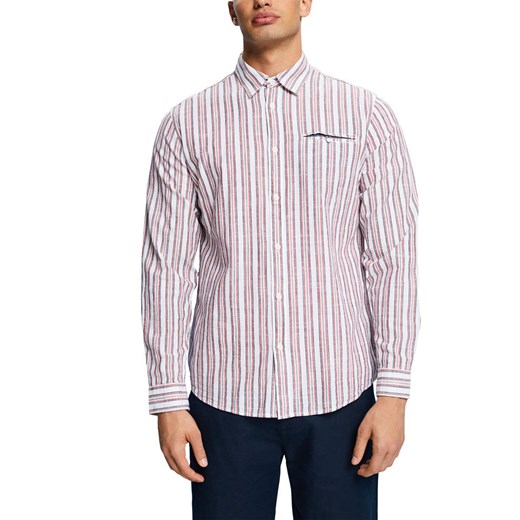 ESPRIT Koszula - Slim fit - w kolorze białym ze wzorem ze sklepu Limango Polska w kategorii Koszule męskie - zdjęcie 164749775