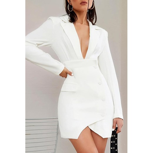 Sukienka PAOLITA WHITE ze sklepu Ivet Shop w kategorii Sukienki - zdjęcie 164754647