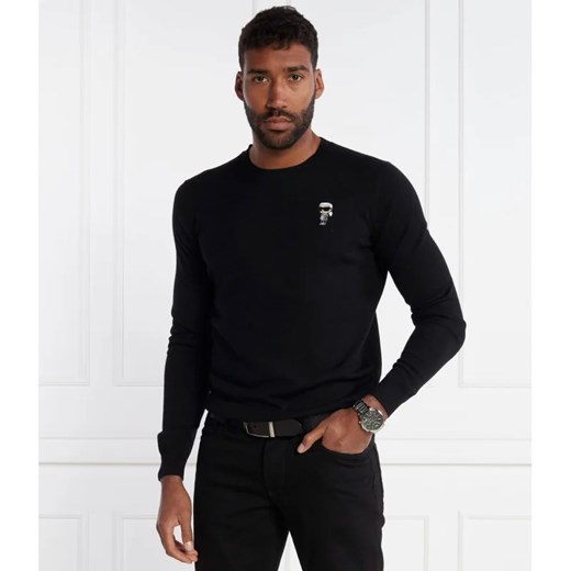 Karl Lagerfeld Wełniany sweter | Regular Fit Karl Lagerfeld S okazja Gomez Fashion Store