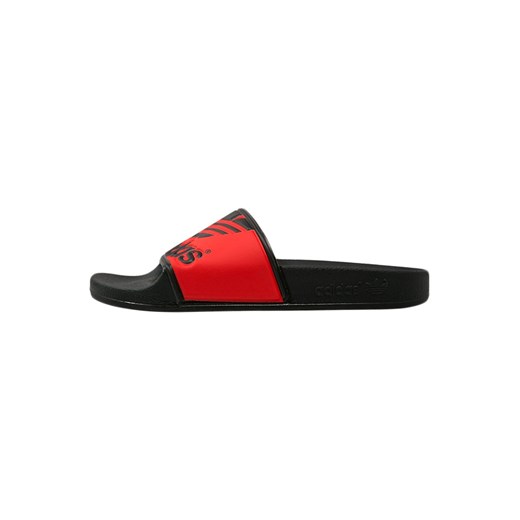 adidas Originals ADILETTE Sandały kąpielowe core black/red zalando czarny lato