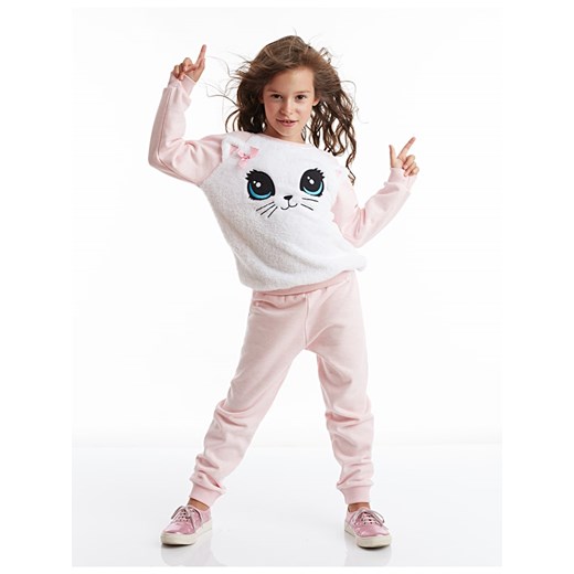 Denokids 2-częściowy zestaw &quot;Baby Cat&quot; w kolorze jasnoróżowym ze sklepu Limango Polska w kategorii Dresy dziewczęce - zdjęcie 164791369