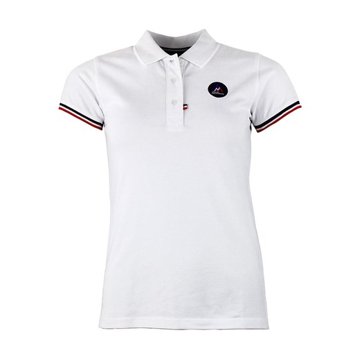 Peak Mountain Koszulka polo w kolorze białym ze sklepu Limango Polska w kategorii Bluzki damskie - zdjęcie 164791559