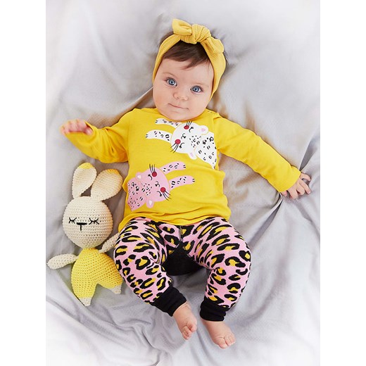 Denokids 2-częściowy zestaw "Leopard" w kolorze żółto-jasnoróżowym Denokids 92/98 wyprzedaż Limango Polska