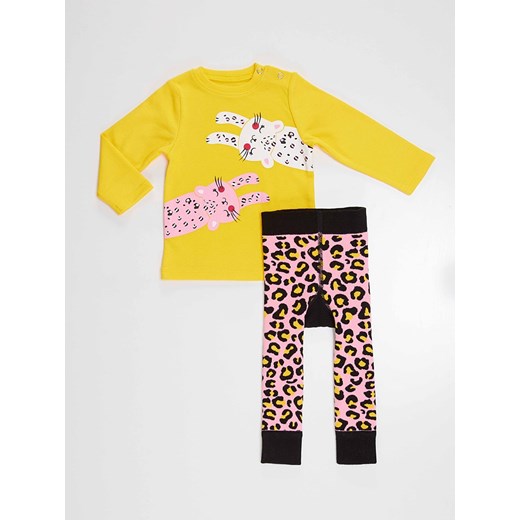Denokids 2-częściowy zestaw "Leopard" w kolorze żółto-jasnoróżowym Denokids 92/98 okazyjna cena Limango Polska