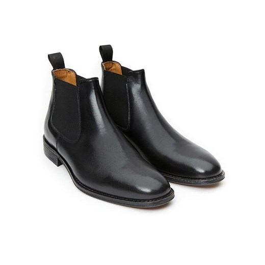 British Passport Skórzane sztyblety w kolorze czarnym 41 okazja Limango Polska