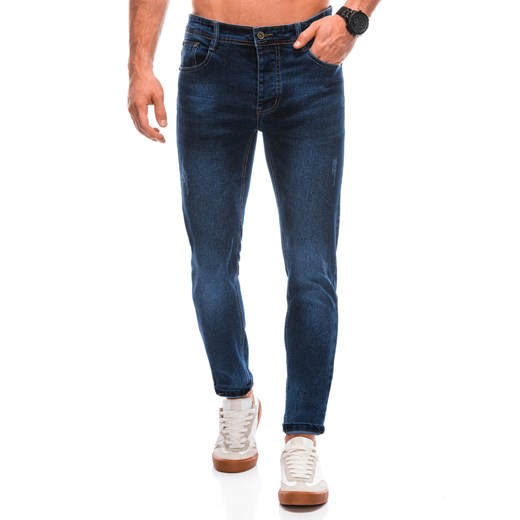 Spodnie męskie jeansowe 1427P - niebieskie Edoti 29 Edoti