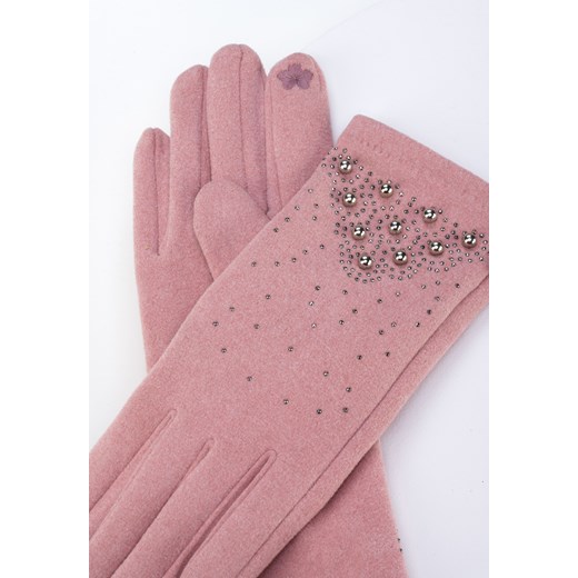 Różowe rękawiczki z koralikami Molton ONE SIZE Molton