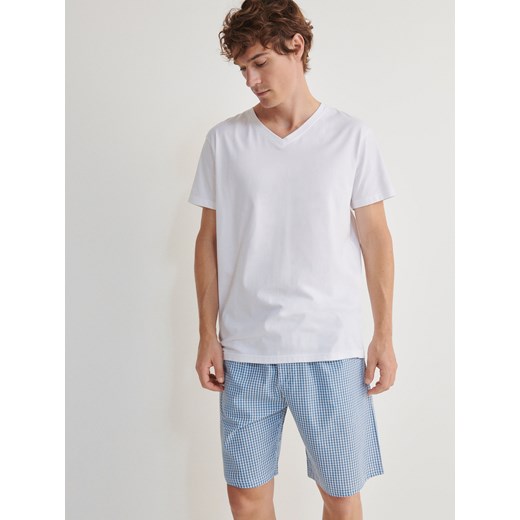 Reserved - Piżama dwuczęściowa - biały ze sklepu Reserved w kategorii Piżamy męskie - zdjęcie 164794598