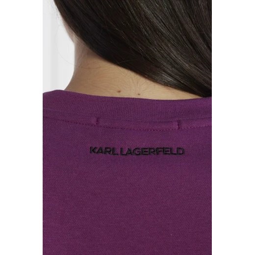 Bluza damska fioletowa Karl Lagerfeld jesienna 