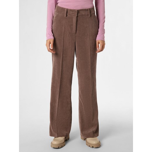 Cambio Spodnie Kobiety taupe jednolity ze sklepu vangraaf w kategorii Spodnie damskie - zdjęcie 164800399