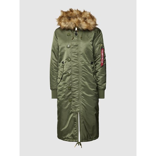 Płaszcz z obszyciem ze sztucznego futra model ‘LONG FISHTAIL’ Alpha Industries XS Peek&Cloppenburg