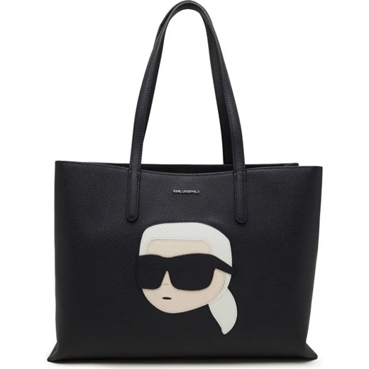 Shopper bag Karl Lagerfeld matowa skórzana 