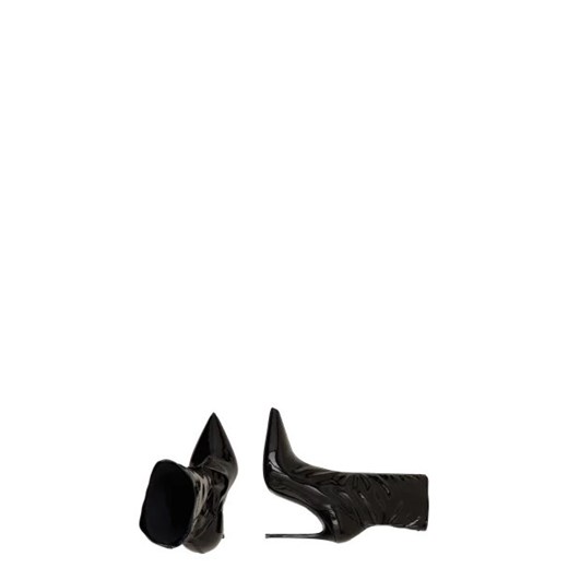 Czarne botki Le Silla na zamek z tworzywa sztucznego eleganckie na szpilce 