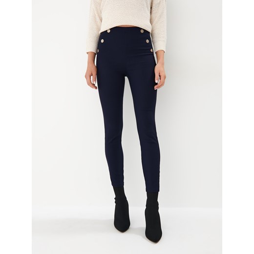 Mohito - Granatowe spodnie skinny - Niebieski Mohito 36 Mohito