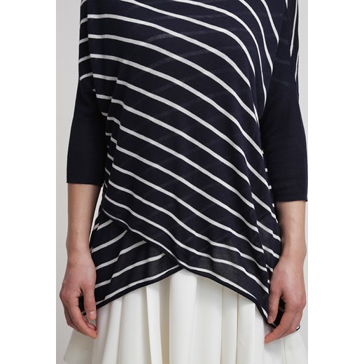 Soaked in Luxury SOMPULL Sweter dark blue/white zalando czarny długie