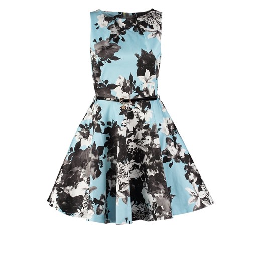Closet Sukienka letnia blue monochrome print zalando mietowy abstrakcyjne wzory