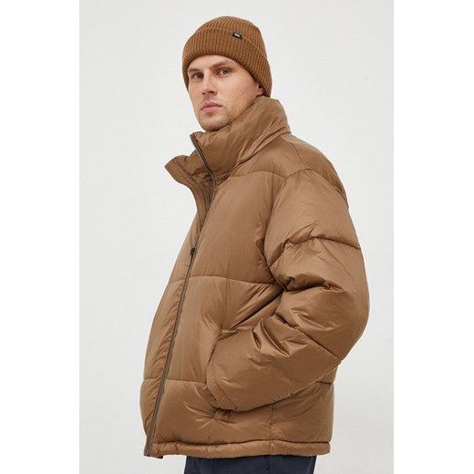 Trussardi kurtka męska kolor brązowy zimowa ze sklepu ANSWEAR.com w kategorii Kurtki męskie - zdjęcie 164878058
