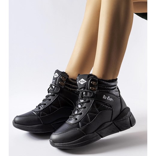 Czarne trapery Lee Cooper LCJ-23-44-1984L ze sklepu gemre w kategorii Śniegowce damskie - zdjęcie 164878597