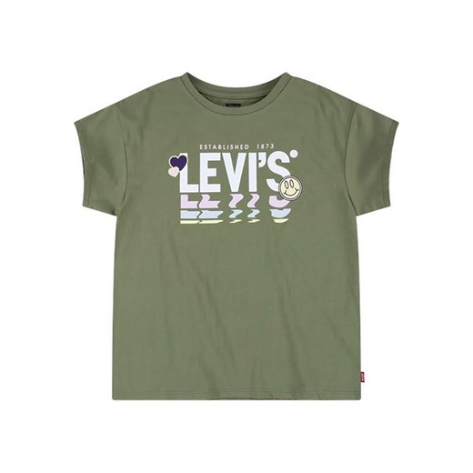 Levi&apos;s Kids Koszulka w kolorze khaki 128 okazyjna cena Limango Polska