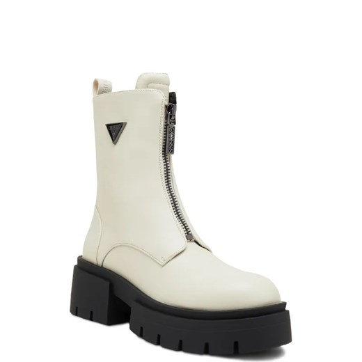 Workery damskie Guess casual skórzane bez zapięcia