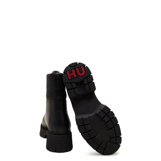 Czarne workery damskie Hugo Boss 