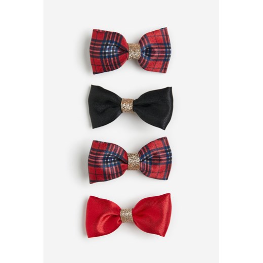 H & M - Spinka do włosów 4-pak - Czerwony H & M One Size H&M