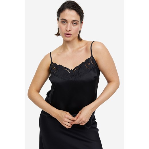 H & M - Top na ramiączkach - Czarny H & M L H&M