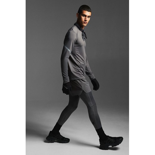 H & M - Ciepłe legginsy do biegania - Szary H & M L H&M
