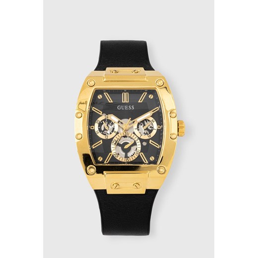 Guess zegarek męski kolor czarny ze sklepu ANSWEAR.com w kategorii Zegarki - zdjęcie 164892596