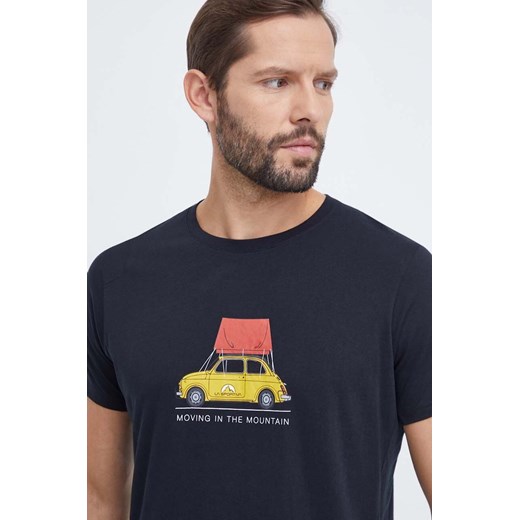 La Sportiva t-shirt Cinquecento męski kolor czarny z nadrukiem ze sklepu ANSWEAR.com w kategorii T-shirty męskie - zdjęcie 164892948