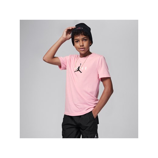 T-shirt dla dużych dzieci z grafiką Jordan Jumpman Sustainable - Różowy Jordan XL Nike poland