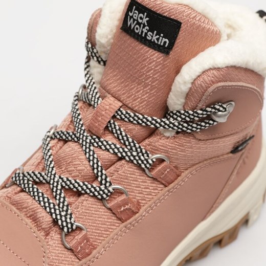 Buty trekkingowe damskie Jack Wolfskin sportowe wiązane różowe 