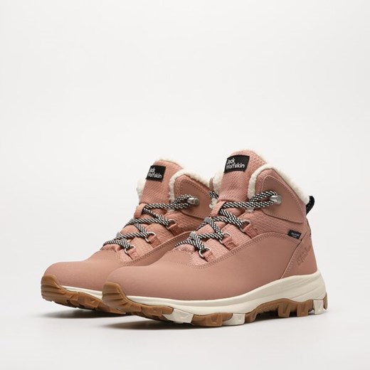 Buty trekkingowe damskie Jack Wolfskin sportowe wiązane różowe 