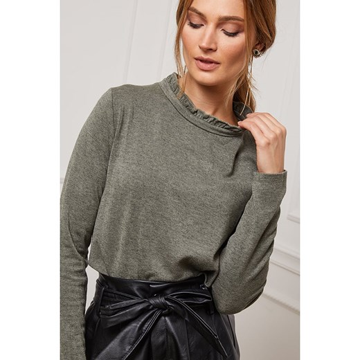 So Cachemire Koszulka &quot;Funel&quot; w kolorze khaki So Cachemire M wyprzedaż Limango Polska