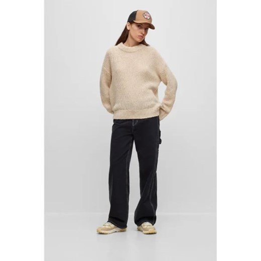 HUGO Wełniany sweter Sloos | Loose fit XL Gomez Fashion Store