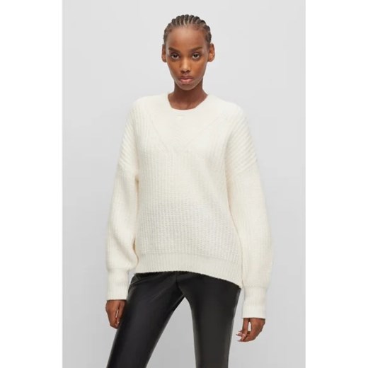HUGO Wełniany sweter Sesamia | Oversize fit XS Gomez Fashion Store okazja